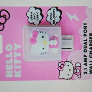 Hello Kitty Dual  Port wall Charger 3.1 Amp nwt